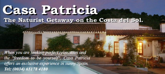 Casa Patricia, Naturist Holidays on the Costa Del Sol, Spain